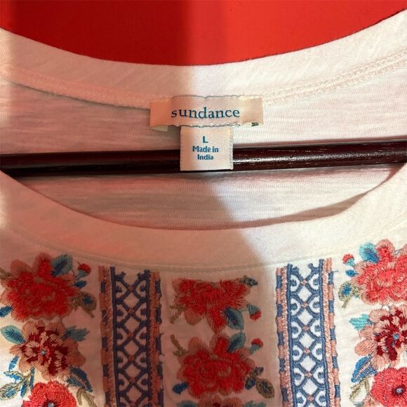 Sundance Women's Floral Embroidered Blouse Size‎ L - Picture 5 of 8
